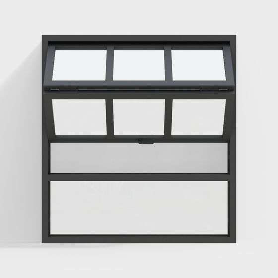 Low Poly Modern Window 3D model