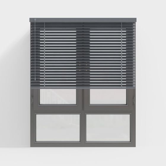 Stylish Low-Poly Blinds 3D model for Contemporary Spaces