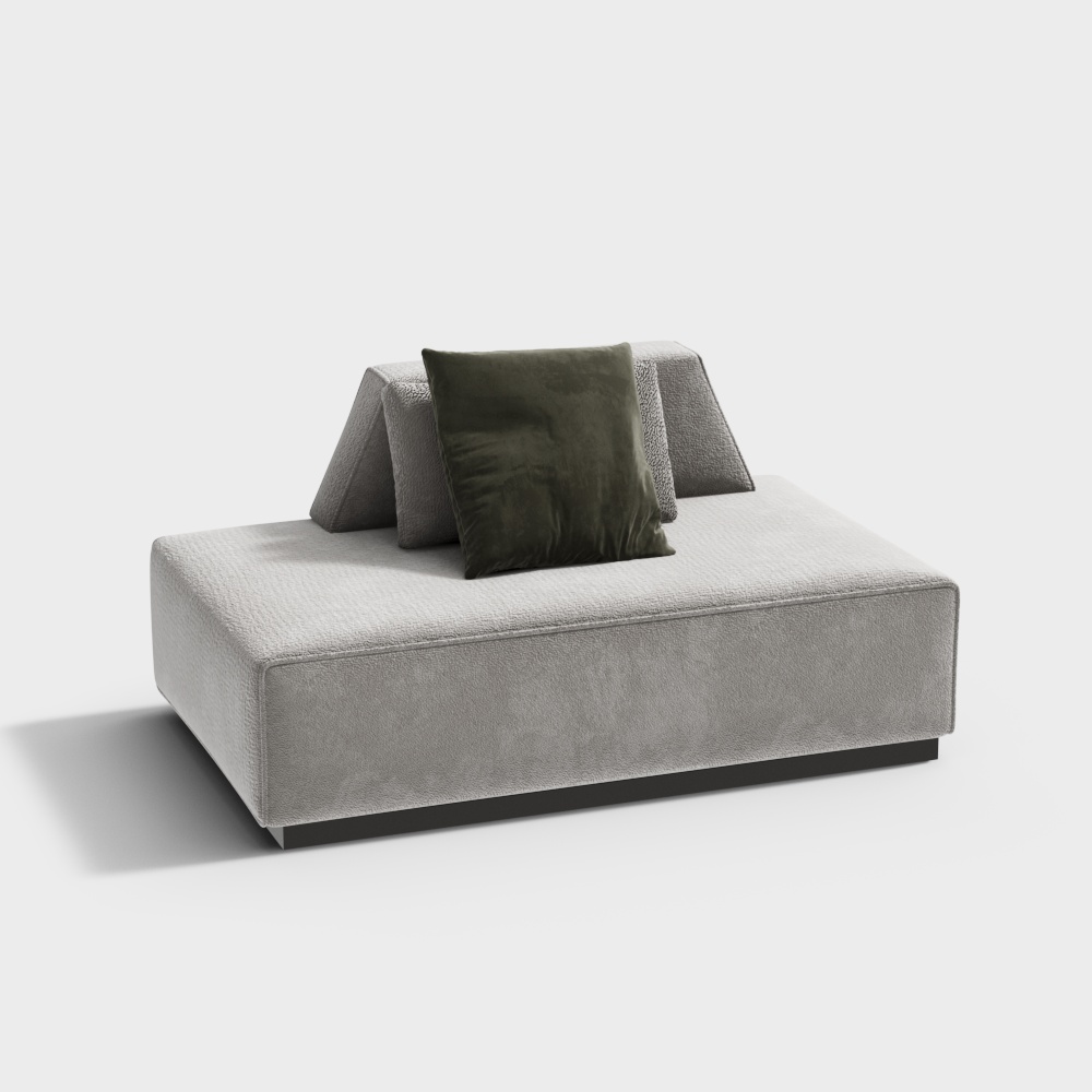 Canapé avec dossier de salon de style bois Wabi-sabi