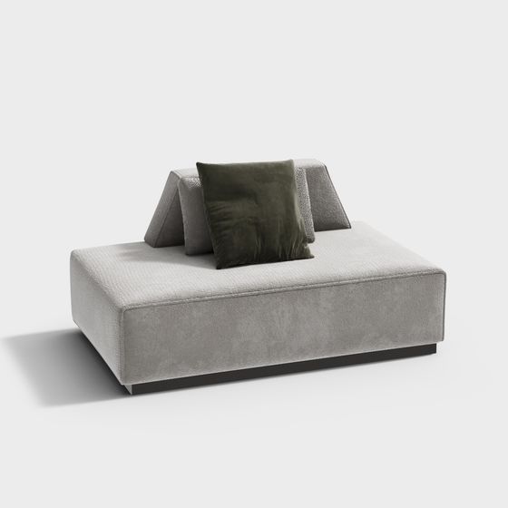 Canapé avec dossier de salon de style bois Wabi-sabi