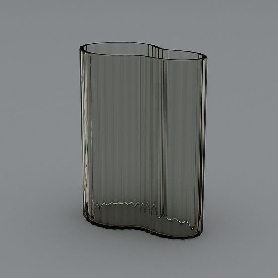 Smoky Grey Glass Cup 3D model