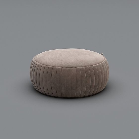 Stylish Round Stool 3D model for Modern Spaces