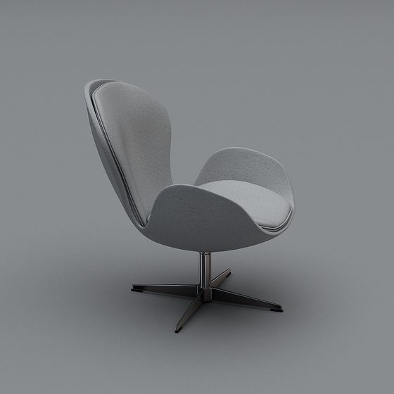 Elegant Egg Chair 3D model for Modern Interiors