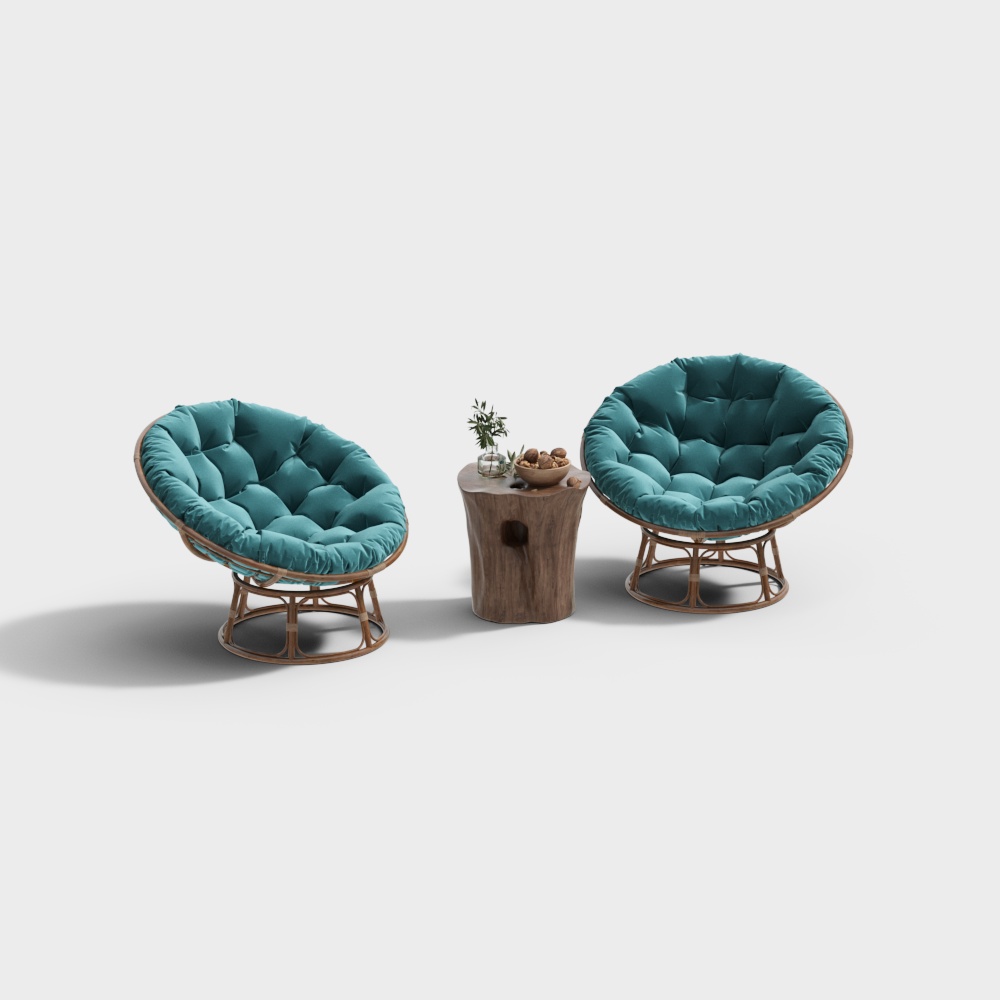 Modern courtyard leisure table and chair combination