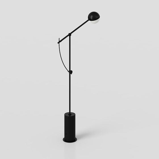 Flexible Floor Lamp 3D model for Modern Aesthetics