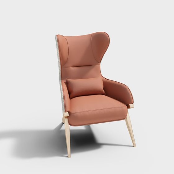 Cozy Wing Chair 3D model