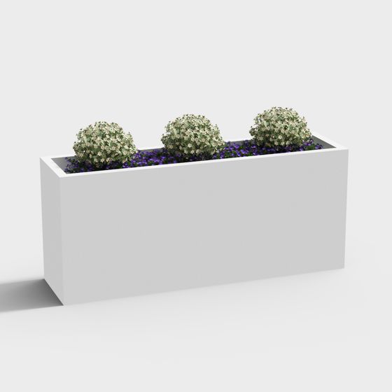 Stylish Flower Bed 3D model for Modern Spaces