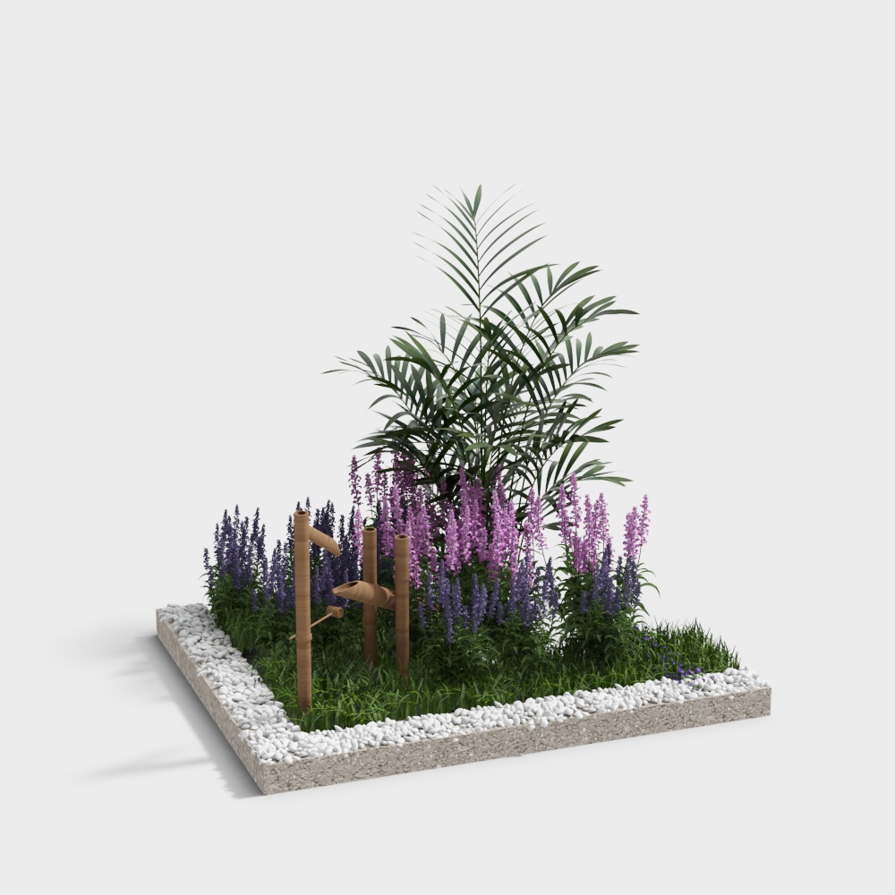 modern courtyard landscape