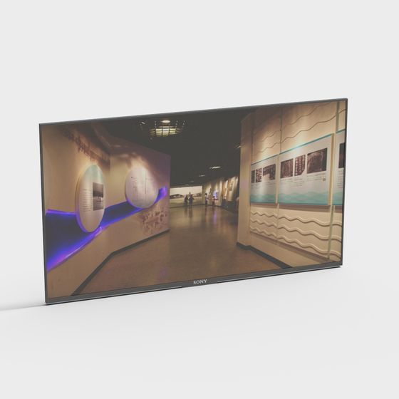 Modern Museum Exhibition Hall 3D model
