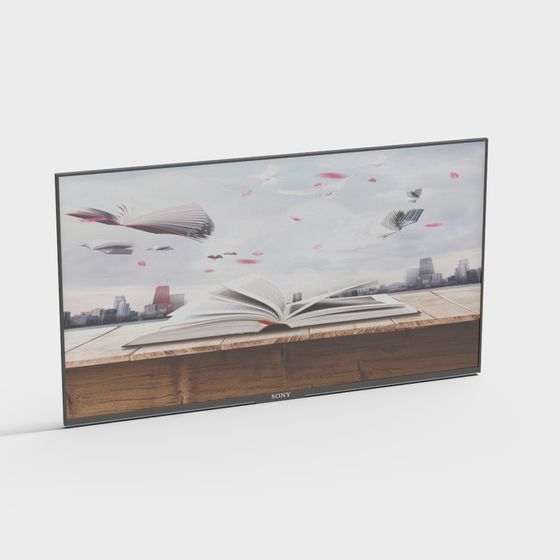 Flying Bookshelf 3D model