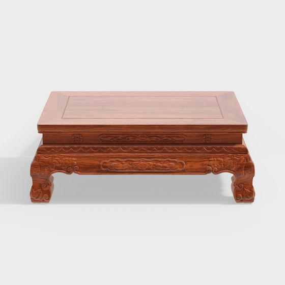 Elegant Chinese Wooden Table 3D model