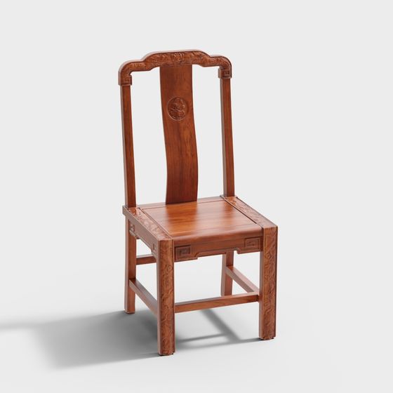 Charming Vintage Chair 3D model for Creative Projects