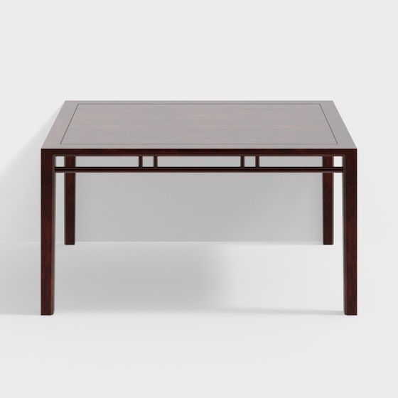 Urban Wooden Dining Table 3D model