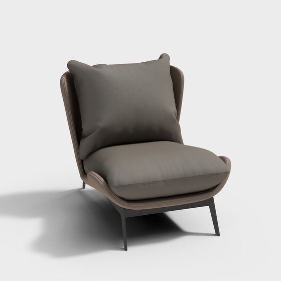 Cozy Wing Chair 3D model