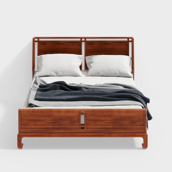 Cozy Retreat Bed 3D model