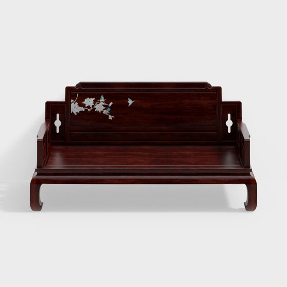 Oriental Elegance Sofa 3D model