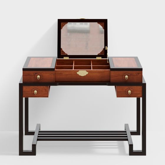 Classical Vanity Table 3D model for Modern Interiors