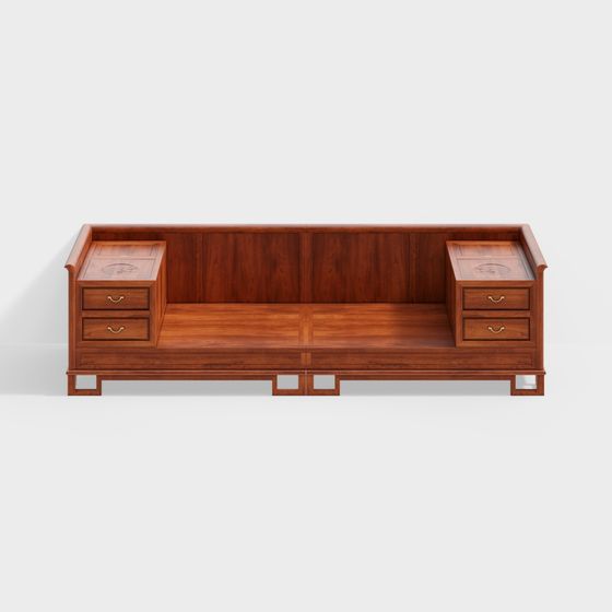 Classic Chinese Sofa 3D model for Elegant Interiors