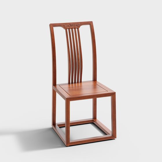 Elegant Classical Chinese Chair 3D model