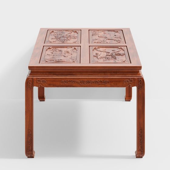 Elegant Chinese Coffee Table 3D model for Modern Interiors