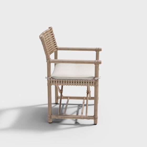 Tropical Rattan Chair 3D model
