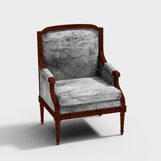 Classic Rococo Armchair 3D model