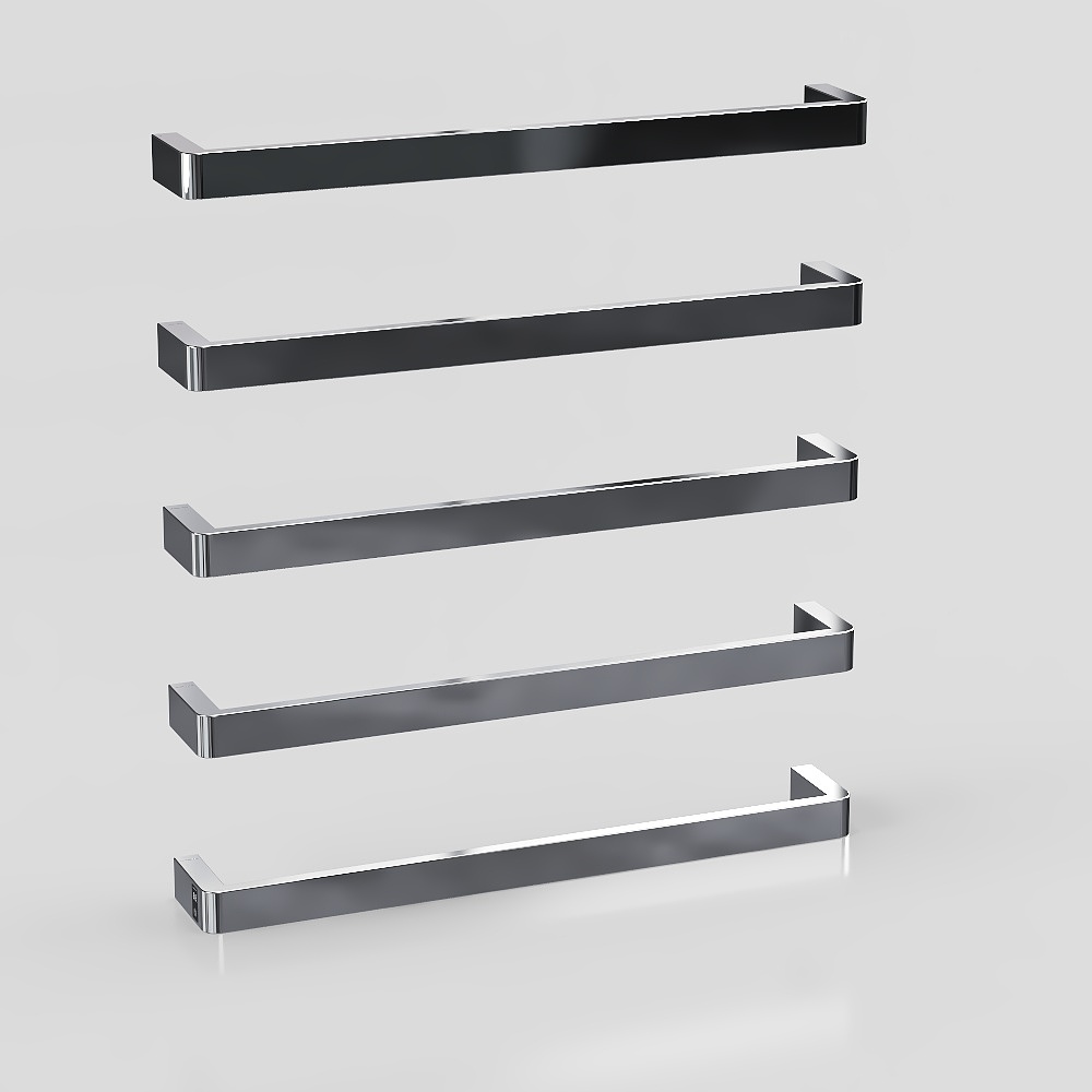 High-end modern model-carbon fiber electric towel rack-E312-5 chrome plated