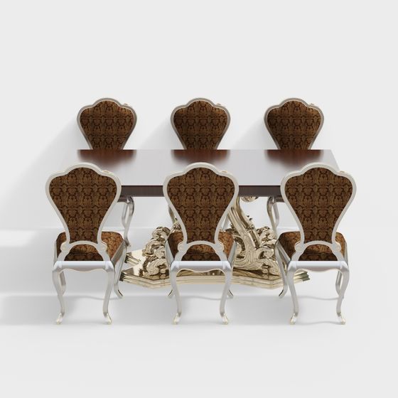 Regal Dining Table 3D model