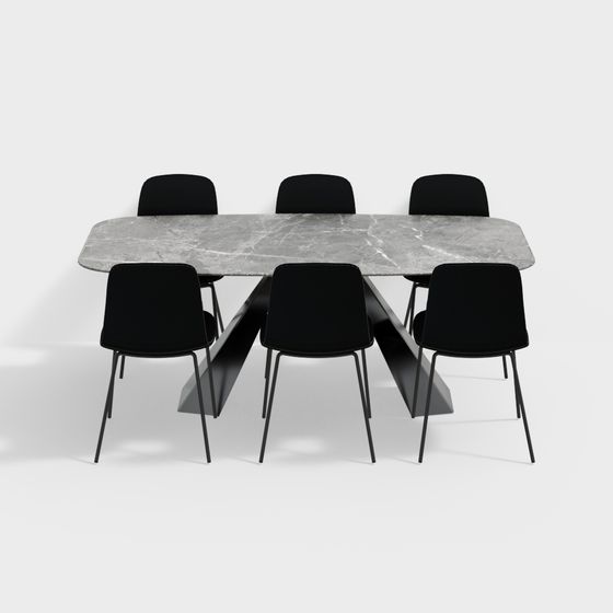 Urban Lounge 3D model for Modern Interiors