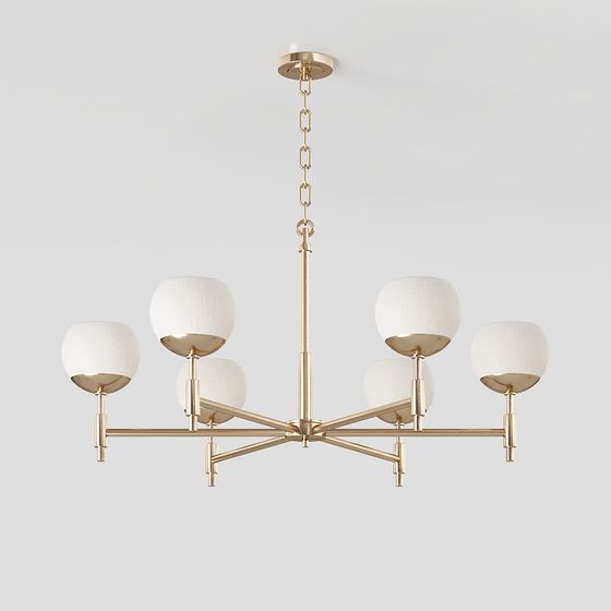 Stylish Chandelier 3D model for Contemporary Spaces