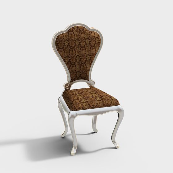 Ghế ăn phong cách cổ điển với chân gỗ và đệm da