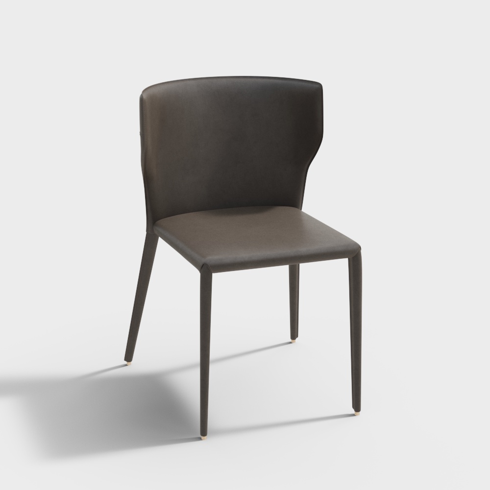 เก้าอี้รับประทานอาหารแบบพลาสติกโลหะร่วมสมัย