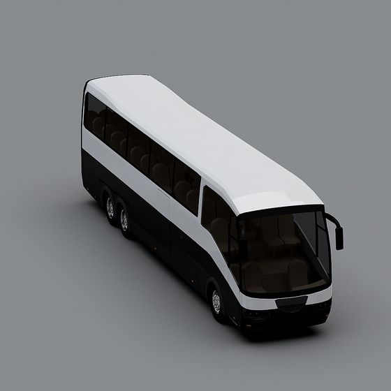 Unique 3D Bus Model for Artistic Creations