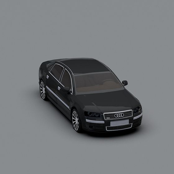 Audi A8 Low Poly 3D Model