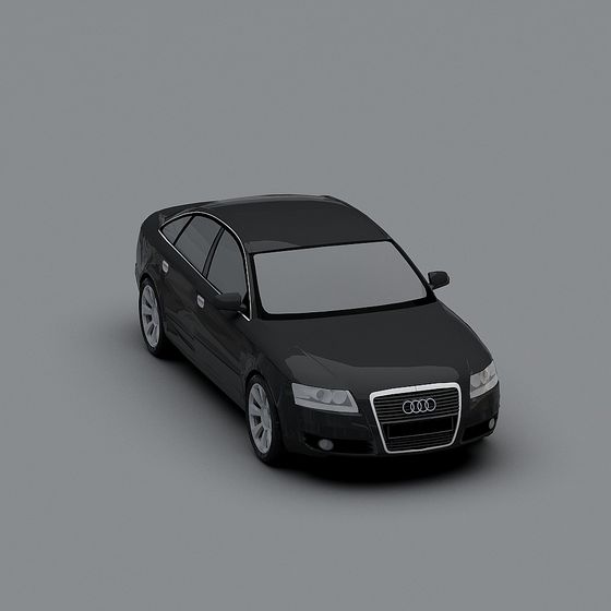 Low-Polygon Audi A6 3D model for Creative Projects