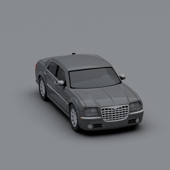 Elegant Chrysler 300C Low Poly 3D model