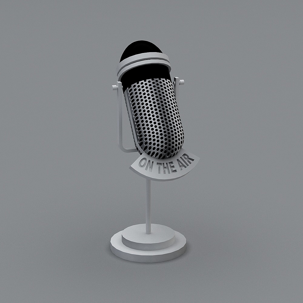 On The Air Vintage Microphone 3D model