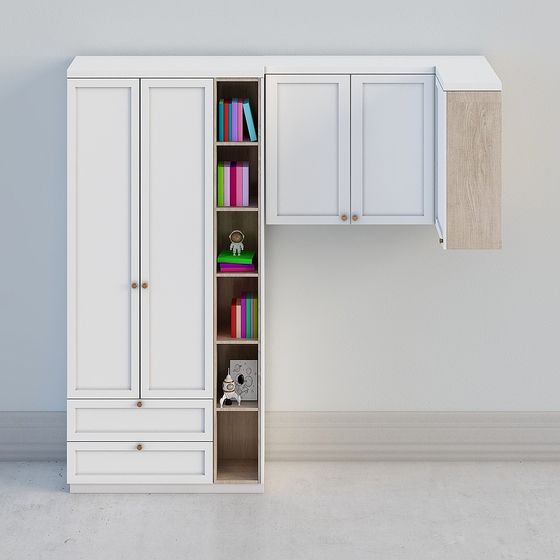 Urban Small Bookshelf 3D model