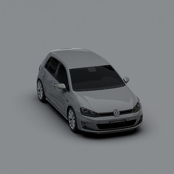 Modern Volkswagen Golf 3D Model