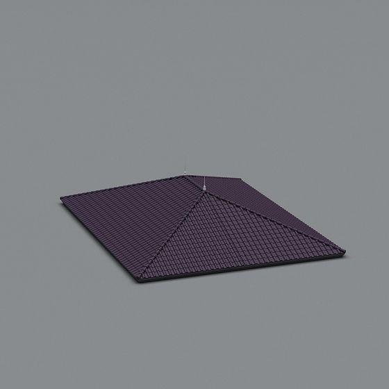 Violet Roof 3D Model for Creative Projects