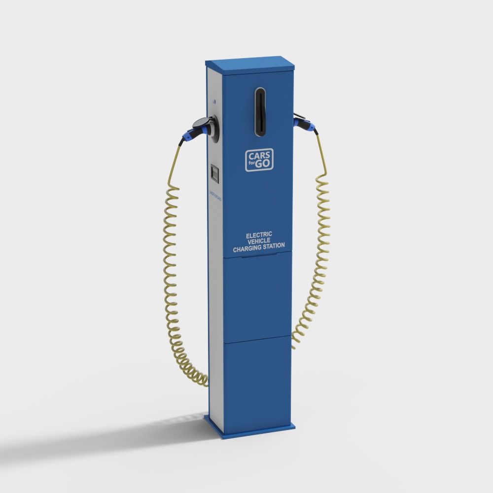 Electric Vehicle Charging Station 3D model