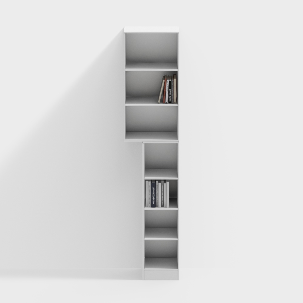 Armario de libros largo