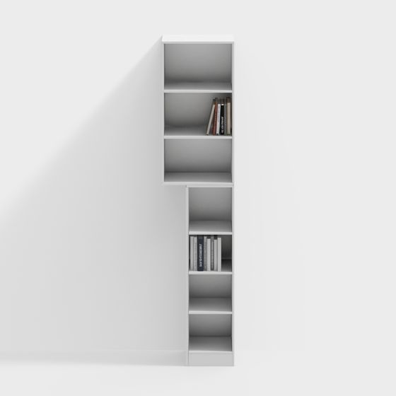 Armario de libros largo