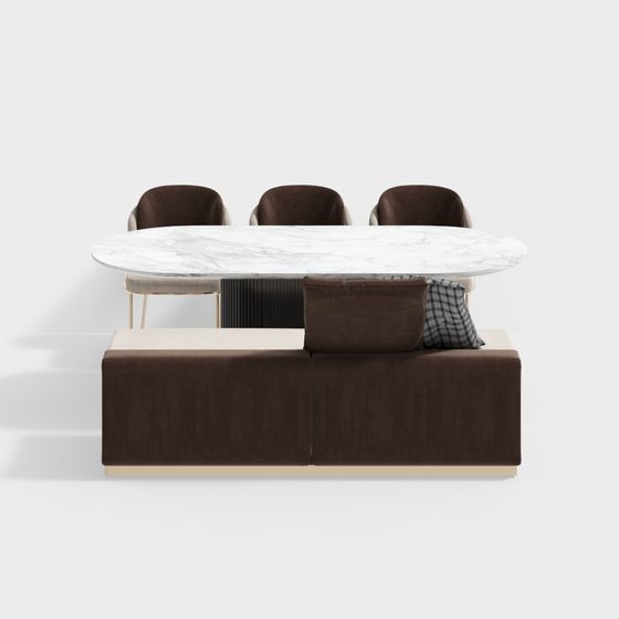 Urban Living Room Set 3D Model