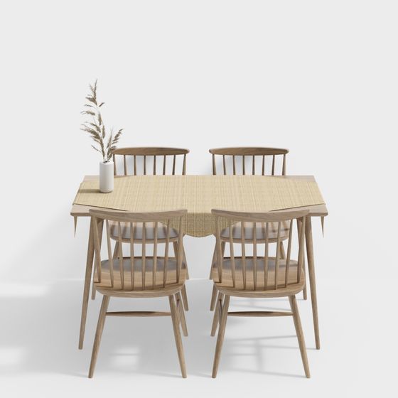 현대식 식탁 세트