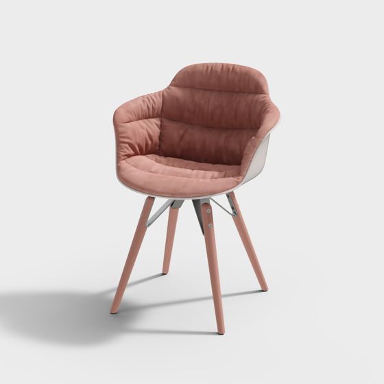 Stylish Low-Poly Chair 3D model