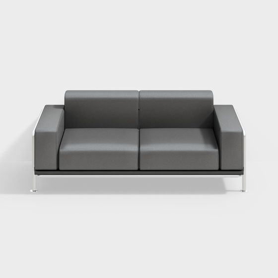 Urban Living Room 3D Sofa Model