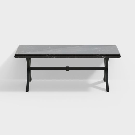 Urban Style Dining Table 3D model