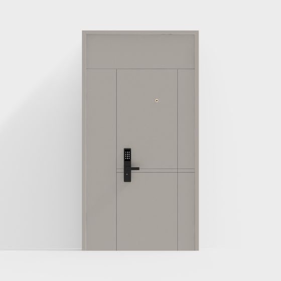 Elegant Minimalist Door 3D model