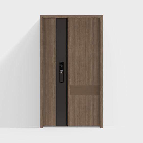 Elegant Low-Poly Door 3D model for Modern Spaces